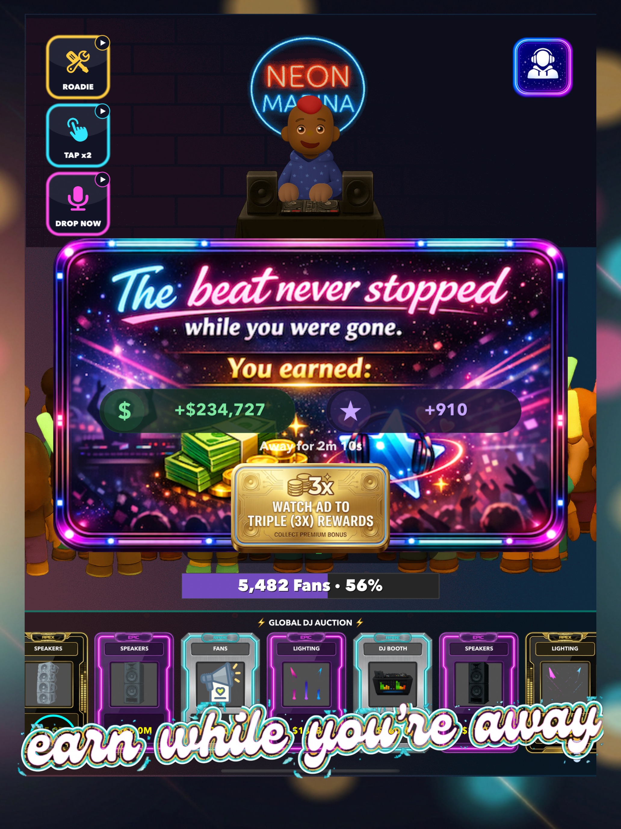 The DJ That Never Stops gameplay screenshot 2